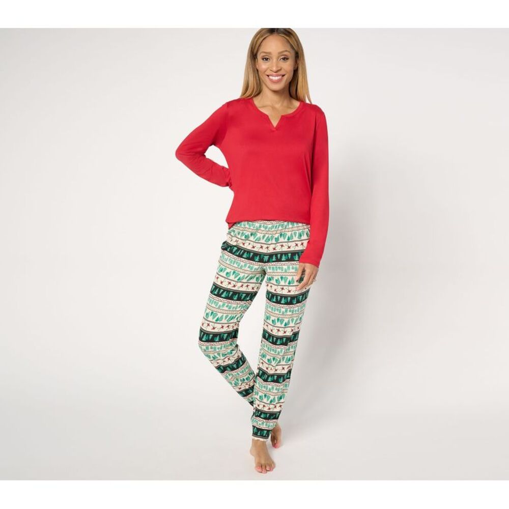 Anybody Women's Sleepwear Sz XS Lush Jersey Solid Top Multi-colored
